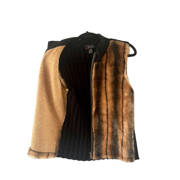 i Doll Women's Faux Red Fox Fur Vest Size-M Boho Chic Anime Cosplay Unisex Coat - Picture 7 of 13